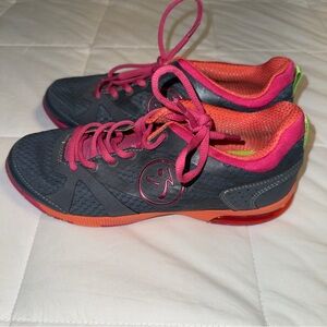 Zumba Fitness Womens Impact Max Dance Shoe Exercise Colorful Size 5.5